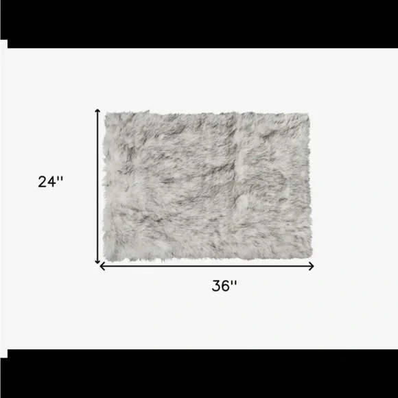 Faux Fur Area Rug - Picture 2 of 4